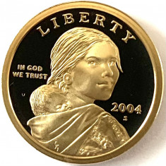 AMERICA 1 DOLLAR 2004 LITERA S, PROOF , ( - SACAGAWEA.), KM#310 foto