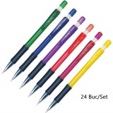 Cumpara ieftin Set 24 Creioane Mecanice AIHAO, 0.5 mm, Corp de Plastic cu Radiera, Creioane Mecanice 0.5 mm, Creioane Mecanice cu Mecanism, Creioane Mecanice pentru