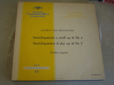 BEETHOVEN - Quartet de Coarde - Vinil Deutsche Grammophon Vintage foto