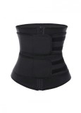 Cumpara ieftin Corset pentru talie pentru antrenamente Mmgoqqt, model cu doua straturi, suport pentru abdomen, neagra, marime S