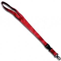 Breloc chei tip snur detasabil textil lungime 50.5 cm rosu bordeau foto