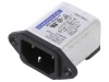 Conector Alimentare AC Roxburgh EMC C14 3A 250V TATA PCB IEC 60320 cu Filtru RIX0342P