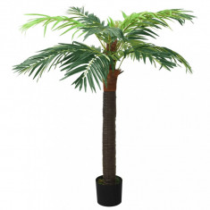 Planta artificiala palmier phoenix cu ghiveci, verde, 190 cm foto