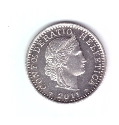 Mondea Elvetia 20 rappen 2011, stare foarte buna, curata foto