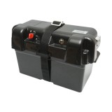 Cutie baterie auto 12V cu voltmetru DC 6-30V, intrerupator alimentare 100A, priza bricheta, afisaj LCD, 2xUSB 350x180x200mm