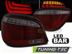 Stop stopuri triple BMW E60 LED BAR rosu fumuriu NOU foto
