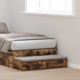 Sertar pentru pat Stejar afumat 90x36,5x16,5 cm din lemn prelucrat