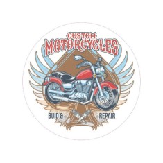 Abtibild &quot;CUSTOM MOTORCYCLES&quot; Cod: TAG 035 / T2 Automotive TrustedCars