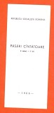 TSV - PLIANT DE PREZENTARE PASARI CANTATOARE 1966 LP 630