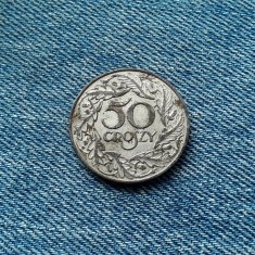 1q - 50 Groszy 1938 Polonia / moneda ocupatie germana WW2 / an unic de batere