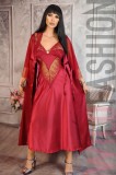 V575-81 Set 2 piese lenjerie eleganta-sexy de seara din desu si halat, L, M, XL