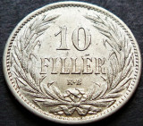Moneda istorica 10 FILLER - AUSTRO-UNGARIA / UNGARIA, anul 1909 *cod 1235 LUCIU