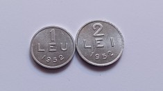 Romania -1 leu+2 lei 1952-Replici dupa monedele de 1 leu si 2 lei 1952