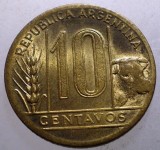 B.507 ARGENTINA 10 CENTAVOS 1945 AUNC