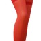 Ciorapi Sexy cu Banda Elastica, 17 DEN, Rosu, XL