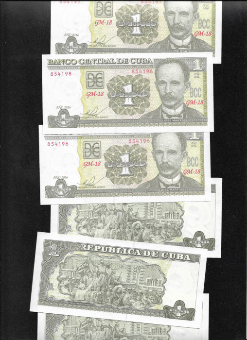 Cuba 1 peso 2016 unc pret pe bucata