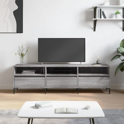 vidaXL Comodă TV, gri sonoma, 150x30x44,5 cm, lemn prelucrat foto
