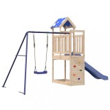 Cumpara ieftin Set de joaca pentru exterior, lemn masiv de pin