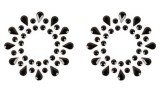Accesorii sfarcuri Nipple Sticker, Cottelli Accesories, black, MAGIC SHIVER