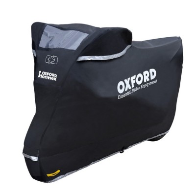 Husa moto Oxford Stormex, impermeabila, negru, marime XL foto