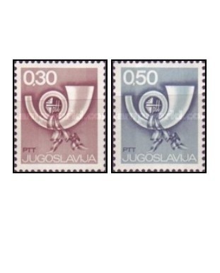 Iugoslavia 1973 - emblema postei, serie neuzata foto