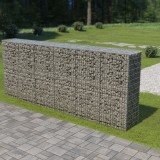 Perete gabion cu capace, 300 x 50 x 150 cm, oțel galvanizat, vidaXL