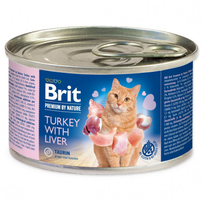 BRIT Premium Cat Turkey with Liver 200 g foto