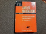 ANALYSE MATHEMATIQUE FONCTIONS DE PLUSIEURS VARIABLES REELLES G.CHILOV RF19/3