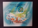 1990 - Revolutia Populara din Romania - colita dantelata - LP1243, Nestampilat
