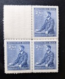 Boemia și Moravia 1942 Aniversare Adolf Hitler Bloc de 3 cu C&acirc;mp Alb Superior MNH Neștampilat - A0029