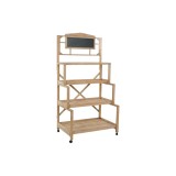 Cumpara ieftin Raft Home ESPRIT Negru Slate Lemn de brad 98 x 68 x 192 cm