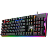 Cumpara ieftin Tastatura gaming mecanica Redragon Ratri iluminare RGB neagra switch-uri negre