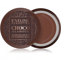 Eveline Cosmetics Choco Glamour masca de noapte cu efect de regenerare de buze 12 ml