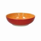 Bol pentru salata, Tognana, Orange Ritual, &Oslash; 25 cm, 2 L, portelan, portocaliu