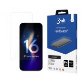 Folie de protectie Ecran 3MK HardGlass pentru Apple iPhone 16 Pro, Sticla Securizata, Full Glue