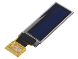 Afişaj OLED grafic 0,91" 128x32 galben - Dimensiuni 30x11,5x1,26mm