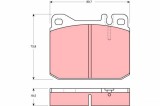 TRW GDB1103 set placute frana,frana disc
