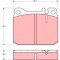 TRW GDB1103 set placute frana,frana disc
