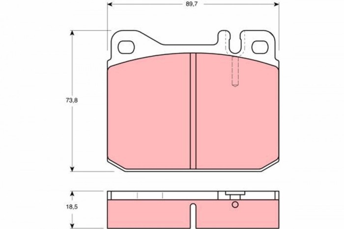 TRW GDB1103 set placute frana,frana disc