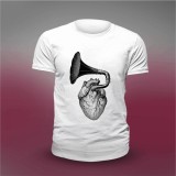 Tricou casual din bumbac 100% de barbati marimea XL Light Music, Multicolor, Oem