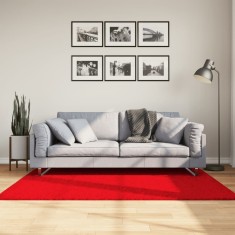 vidaXL Covor &bdquo;OVIEDO&rdquo;, fire scurte, roșu, 120x170 cm