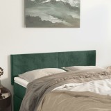 Cumpara ieftin Tăblii de pat, 2 buc., verde &icirc;nchis, 72x5x78/88 cm, catifea