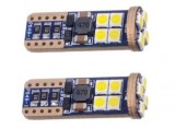Set 2 Becuri LED T10 W5W 12-24V 3030 SMD 700 Lumeni Canbus, Durata 30000 Ore, Lumini Auto
