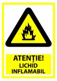 Semn pentru lichid inflamabil
