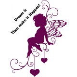 Sticker decorativ Valentine&#039;s Day, Inger, Mov, 85 cm, 1159ST-3