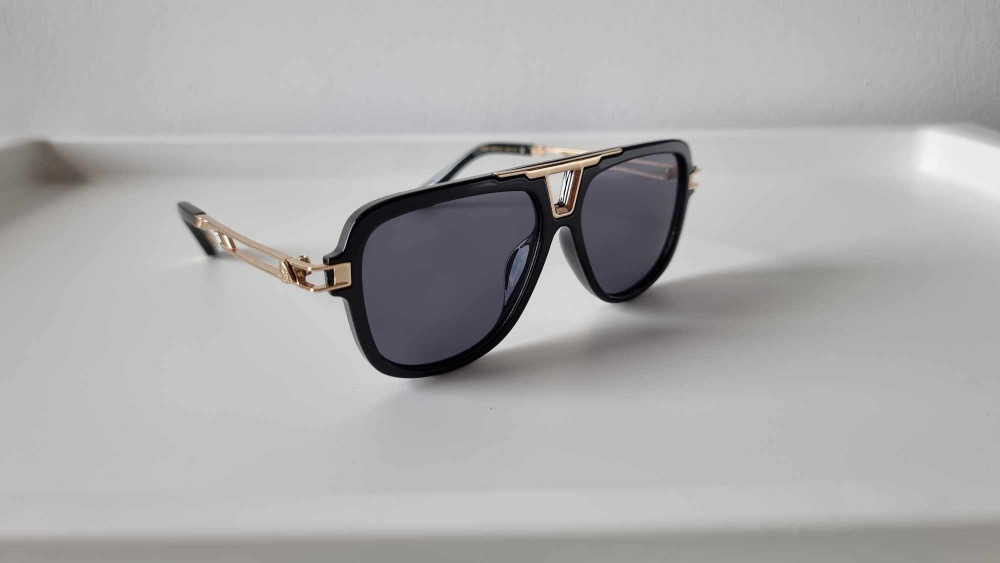 Ochelari de soare Louis Vuitton Style - Rama neagra Lentile negre,  Rectangulara, Unisex, Protectie UV 100% | Okazii.ro