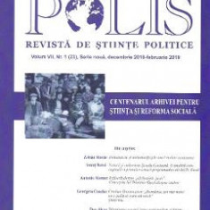 Polis Vol.7 Nr.1 (23).Serie noua. Decembrie 2018 - Februarie 2019. Revista de stiinte politice