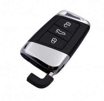 Carcasa cheie Topautochei&amp;reg; pentru Passat B8 CC Superb A7, 3 butoane foto
