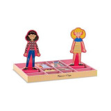 Joc din lemn Imbraca-le pe Abby si Ema Melissa and Doug, Melissa &amp; Doug