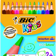 Bic Creioane Colorate Evolution Triunghiulare 12 Bucati 36008906
